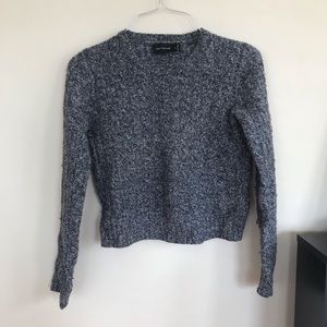 The Limited Cropped Gray Sweater ⭐